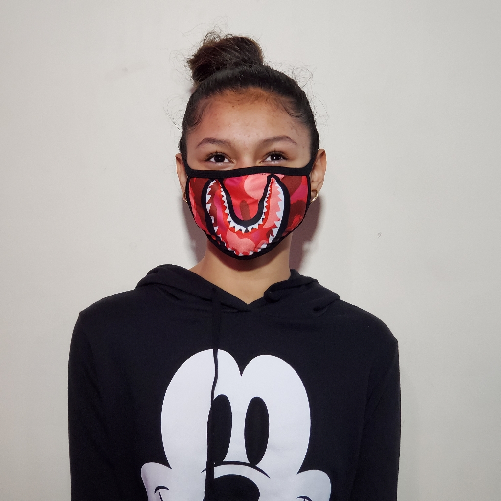 Red Camo Fashion Mask